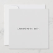 Retro Moderne Minimalistische Naam (of andere teks Notitiekaartje (Achterkant)