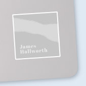 Retro Moderne Minimalistische Naam (of andere teks Sticker