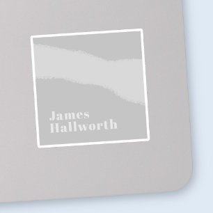 Retro Moderne Minimalistische Naam (of andere teks Sticker