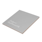 Retro Moderne Minimalistische Naam (of andere teks Tegeltje (Zijkant)