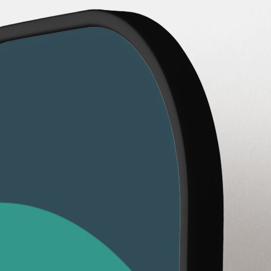 Retro moderne regenboog gepersonaliseerd pickleball paddle (Links Detail)