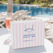 Retro Moderne Roze & Navy Bachelorette Groot Cadeauzakje