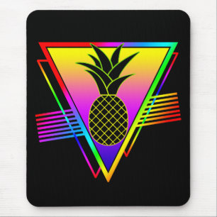 Retro Moderne Silhouet Ananas Zomerfruit Muismat
