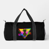 Retro Moderne Silhouet Ananas Zomerfruit Plunjezak (Voorkant)