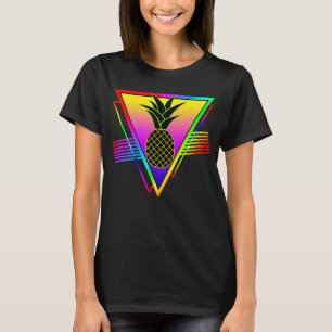 Retro Moderne Silhouet Ananas Zomerfruit T-shirt
