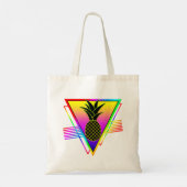 Retro Moderne Silhouet Ananas Zomerfruit Tote Bag (Achterkant)