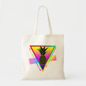 Retro Moderne Silhouet Ananas Zomerfruit Tote Bag (Voorkant)