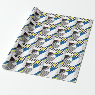 Retro Moderne Stijl Achtergrond Ontwerp Cadeaupapier