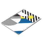 Retro Moderne Stijl Achtergrond Ontwerp Notitieboek (Linkerzijde)