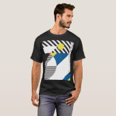 Retro Moderne Stijl Achtergrond Ontwerp T-shirt (Voorkant volledig)