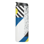 Retro Moderne Stijl Achtergrond Ontwerp Thermosbeker (Geroteerd rechts)