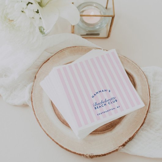 Retro Moderne Trouwfeest Roze Papieren Servetten