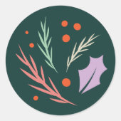 Retro moderne vakantie Sticker (Voorkant)