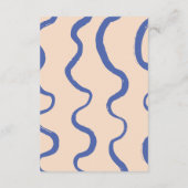 Retro Moderne Vetgedrukte Typografie Trouwdetails Informatiekaartje (Achterkant)