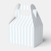 Retro Moderne Vintage Blauwe Bachelorette Bedankdoosjes (Achterkant)