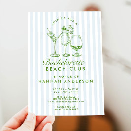 Retro Moderne Vintage Blauwe Huwelijksondertrouw W Kaart