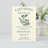 Retro Moderne Vintage Pickleball Bach-weekend Kaart (Staand voorkant)