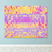 Retro moderne vloeibare abstractie 2 canvas afdruk (Insitu (Houten vloer))