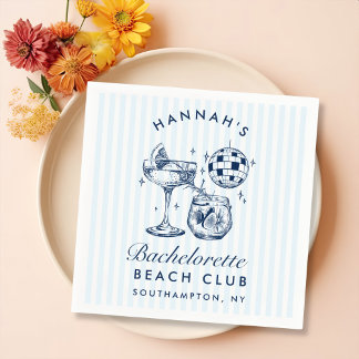 Retro moderne vrijgezellenfeest grijze papieren se servet