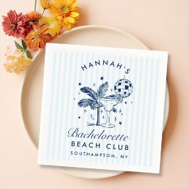 Retro moderne vrijgezellenfeest grijze papieren se servet