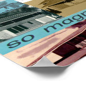  retro moderne woningen poster (Hoek)