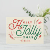 Retro Moderne Xmas kaart (Staand voorkant)