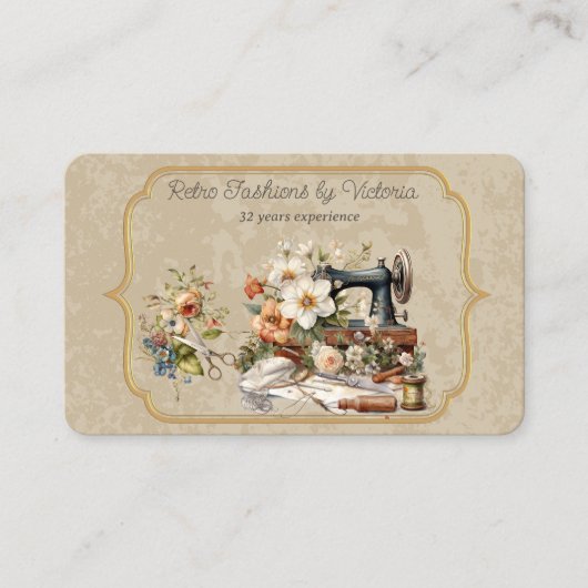 Retro Modes Visitekaartje (Voorkant)