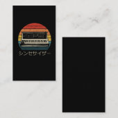 Retro Modular Synthesizer Music Producer Analog Visitekaartje (Voorkant / Achterkant)