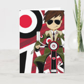 Retro-modus op scooter kaart (Voorkant)