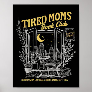 Retro Moe Moeders Boekenclub Booktrovert Mot Poster