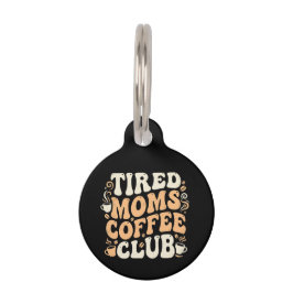 Retro Moe Moeders Coffee Club Vintage Esthetiek  Huisdierpenning
