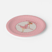 Retro Moeder Redhead 2 Baby shower Party Papieren Bordje (Gekanteld)