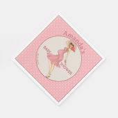 Retro Moeder Redhead 2 Baby shower Party Servet (Hoek)