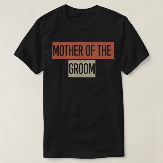Retro, moeder van de groom Funny T-shirt (Design voorkant)