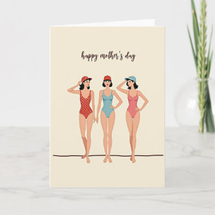 Retro Moeder Zomer Stijlkaart Kaart
