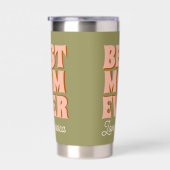 Retro Moederdag blauw roze Geïsoleerde Drinkbeker (Rechts)