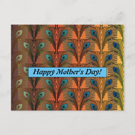 Retro-moederdag Briefkaart (Voorkant)