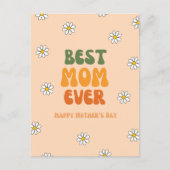 Retro Moederdag Feestdagenkaart (Voorkant)