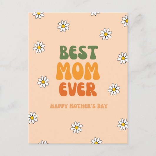 Retro Moederdag Feestdagenkaart (Voorkant)