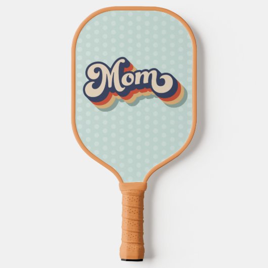 Retro Moederdag Gift Sport Pickleball Paddle (Achterkant)