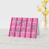 Retro-Moederdag Kaart (Gele Bloem)