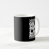 Retro Moederdag op mijn moeders laatste zenuw Grap Koffiemok (Voorkant rechts)