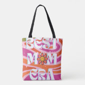 Retro moederdag tote bag (Achterkant)