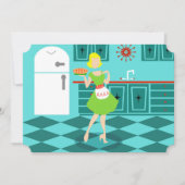 Retro Moederdag-uitnodigingen Kaart (Voorkant)