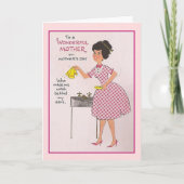 Retro Moederdag Wenskaart Kaart (Voorkant)