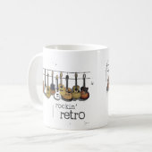 Retro mok, oude school ontwerp mok, mok voor papa (Voorkant links)