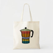 Retro Moka Pot Tote Bag (Voorkant)