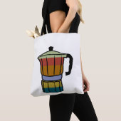 Retro Moka Pot Tote Bag (Dichtbij)