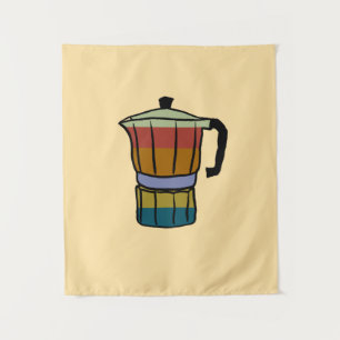 Retro Moka Pot Wandkleed