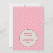 Retro Mom Brunette Baby shower Uitnodiging (Achterkant)